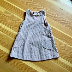 COS Brand Girls Pink Corderoy Girls Sleeveless Dress with pockets Age 2-4